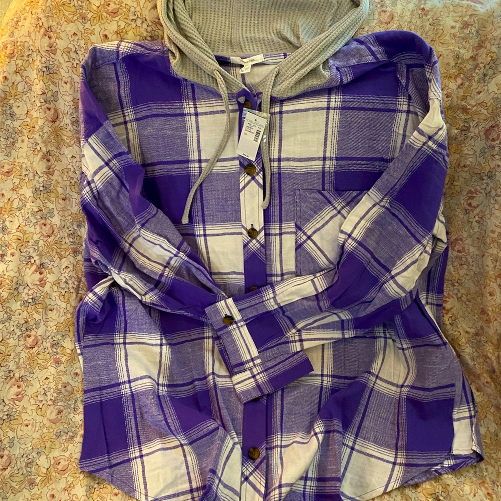 Hooded flannel
